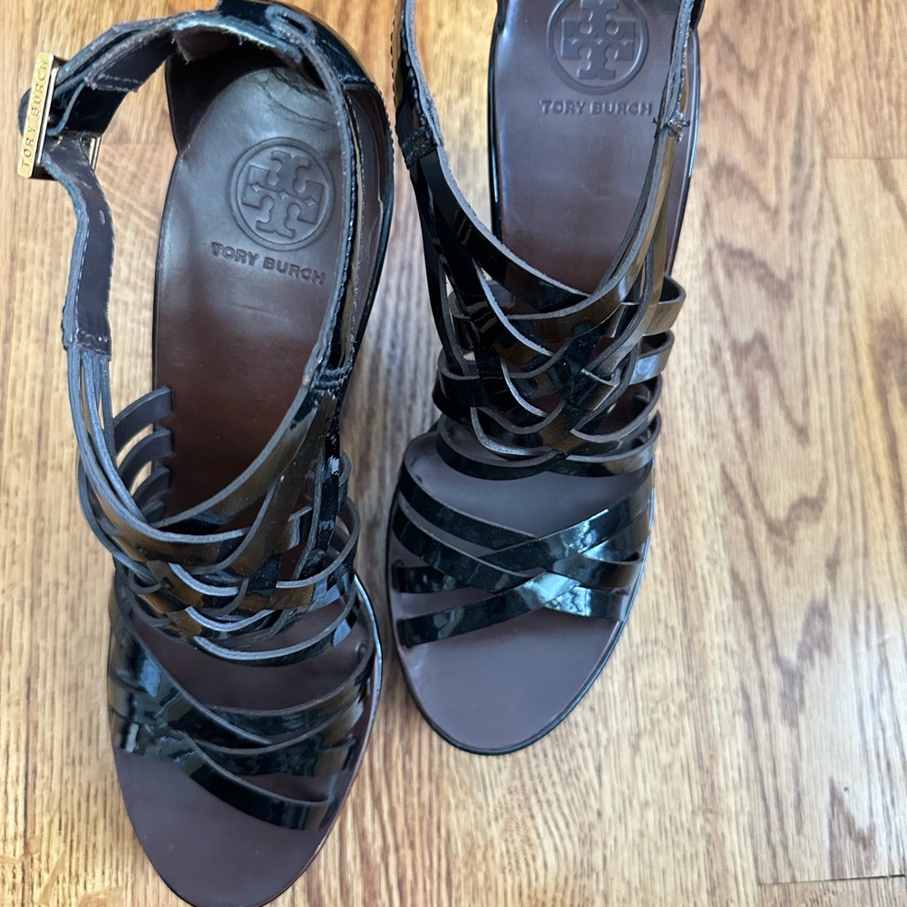 Tory Burch Black Strappy Sandals